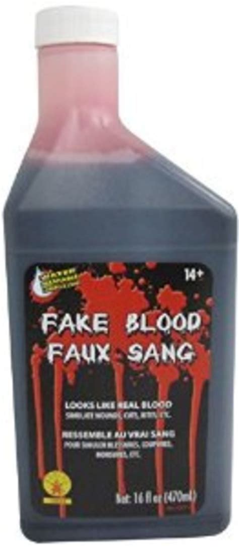 fake blood stain your clothes|washable non staining blood.